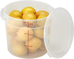 Cambro RFS6PPSW2190 6-Quart Round Food-Storage Container with Lid, Set of 2