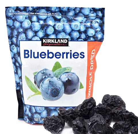 Kirkland Signature Whole Dried Blueberries (Resealable Bag) - 20 oz. - PACK OF 3