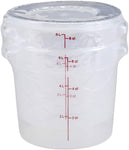 Cambro RFS6PPSW2190 6-Quart Round Food-Storage Container with Lid, Set of 2