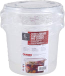 Cambro RFS6PPSW2190 6-Quart Round Food-Storage Container with Lid, Set of 2