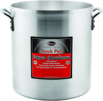 Winco USA Super Aluminum Stock Pot, Extra Heavy Weight, 20 Quart, Aluminum