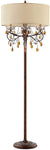 OK Lighting AZOK5157F Magnolia Floor Lamps, Brown