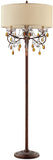 OK Lighting AZOK5157F Magnolia Floor Lamps, Brown