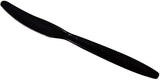 Karat U3531B 7.5" Poly-Wrapped Heavy-Weight Disposable Knife, Black (Pack of 1000)