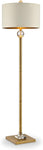 OK Lighting AZOK5161F 63.25" H Perspicio Floor Lamp, Brass