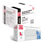 Basic Medical Blue Nitrile Exam Gloves - Latex-Free & Powder-Free -(Case of 1,000)