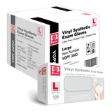 Basic Medical Clear Vinyl Exam Gloves - Latex-Free & Powder-Free