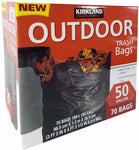 Kirkland Signature Outdoor 50 gallon Trash Bags (70 Pack)