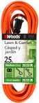 Woods 0722 16/2 Vinyl SJTW General Purpose Extension Cord, 25/50/100-Foot, Orange