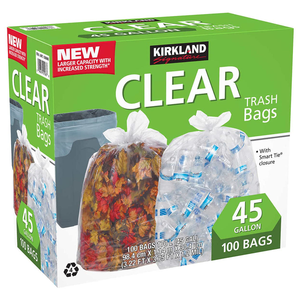 Kirkland Signature 18 Gallon Compactor & Kitchen Trash Bags, 70-count