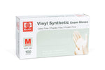 Basic Medical Clear Vinyl Exam Gloves - Latex-Free & Powder-Free