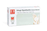 Basic Medical Clear Vinyl Exam Gloves - Latex-Free & Powder-Free