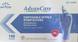 ADVANCARE Disposable Nitrile Medical Chemo Rated Examination Gloves, Blue,