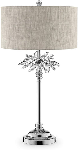 OK Lighting AZOK5158T Ayana Table Lamps, Silver