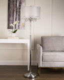 OK Lighting OK-5149F Moiselle Floor Lamp, 61.5" x 17" x 17"