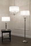 Ok Lighting OK-5109T Crystal Silver Table Lamp, 16" x 16" x 30"