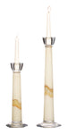 OK Lighting 15.6" H Glass Candleholder Set