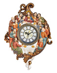 OK Lighting OK-2534K Bronze Color Last Supper Clock, 17.75"