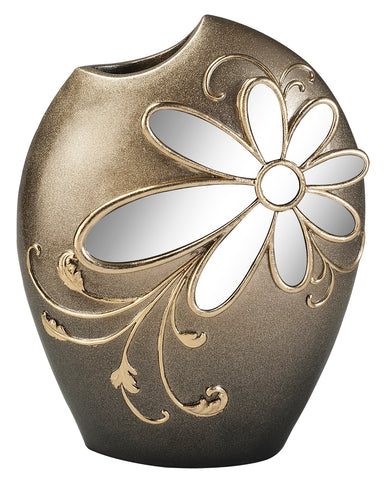 OK Lighting Floral Collections Glamour Decorative Vase, 13.0"