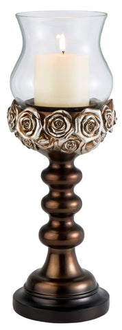 OK Lighting OK-4275-C1 16 Inch Allure Candle Holder, Brown