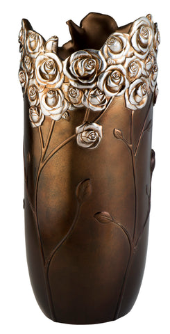 OK Lighting OK-4275-V2 16.5 Inch Allure Decorative Vase, Brown
