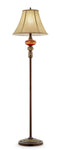 OK Lighting OK-4283F 62.00" H Gold Amber Floor Lamp