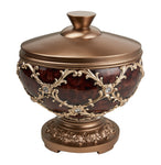 OK Lighting Curvae Decorative Box, Brown, Bronze and Gold