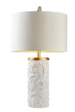 OK Lighting AZOK4300T 31.25" H Alba Flora Table Lamp, White