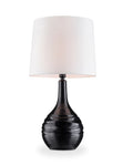 OK Lighting OK-4502BK 25" H Nisha Table Lamp