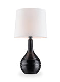 OK Lighting OK-4502BK 25" H Nisha Table Lamp