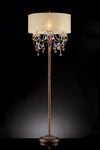 OK Lighting AZOK5157F Magnolia Floor Lamps, Brown