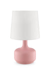 OK Lighting AZOK819PK Cheru Pink Table Touch Lamps, 10" L x 10" W x 17" H